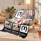 To My Mom Custom Blanket with Photo