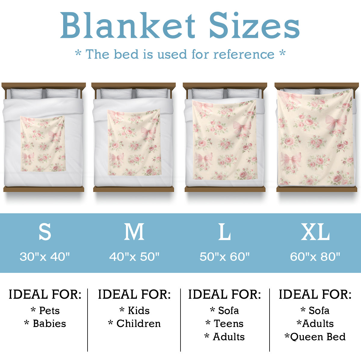 Specific Design Blanket with Bow