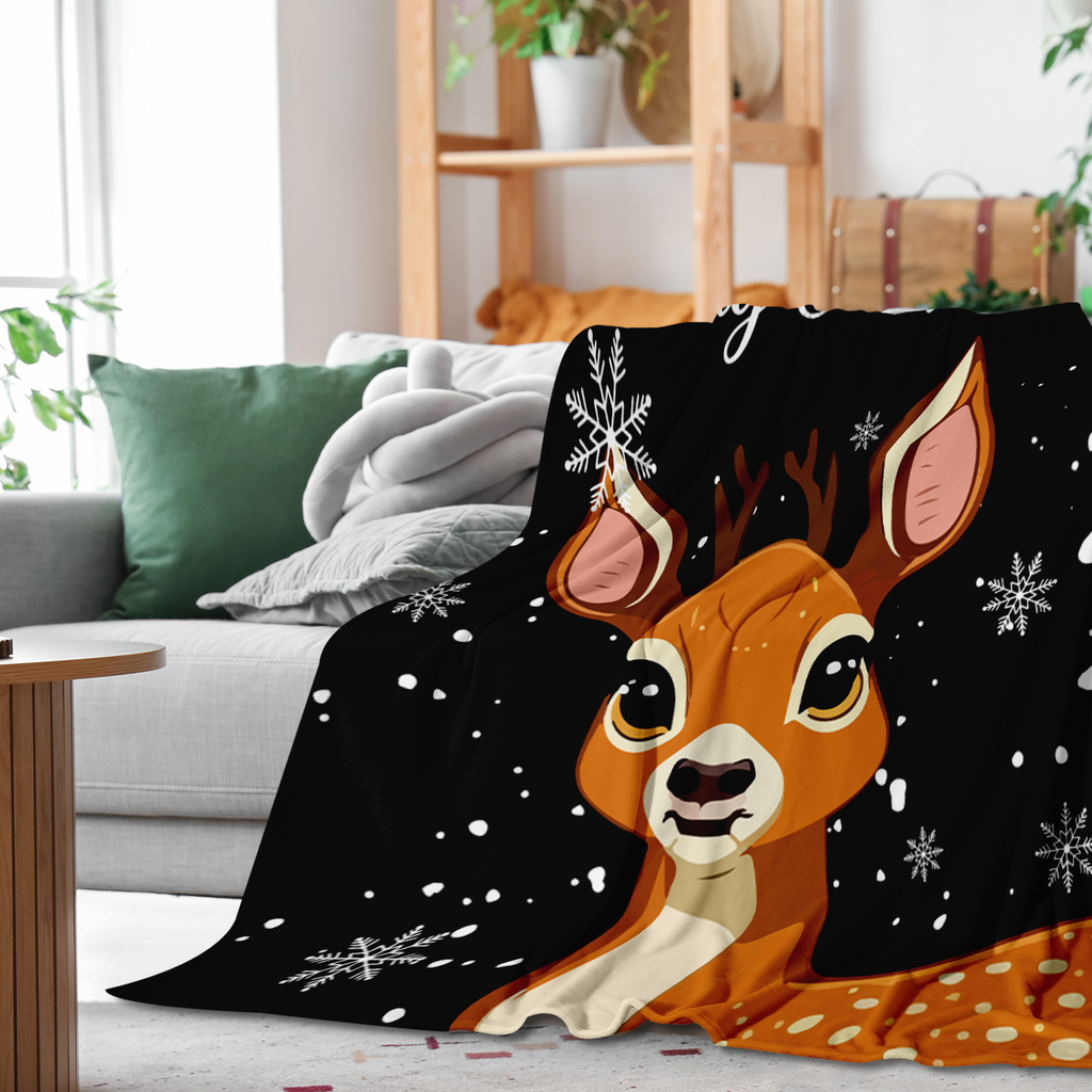 Christmas Reindeer Blanket