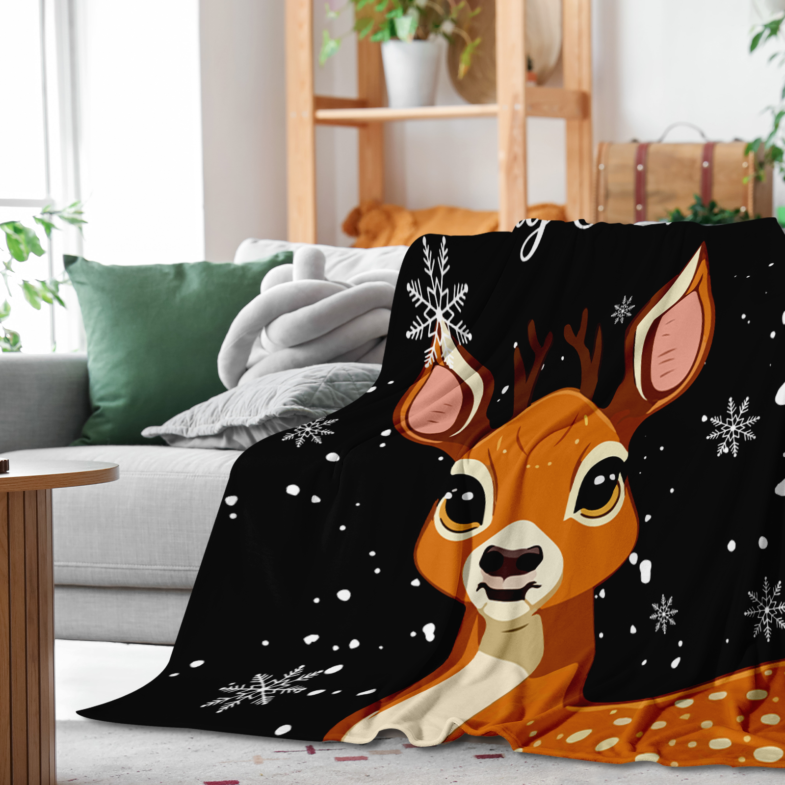 Christmas Reindeer Blanket