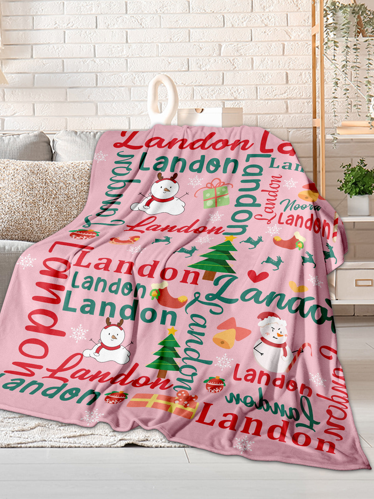 Personalized Blanket for Christmas with Name