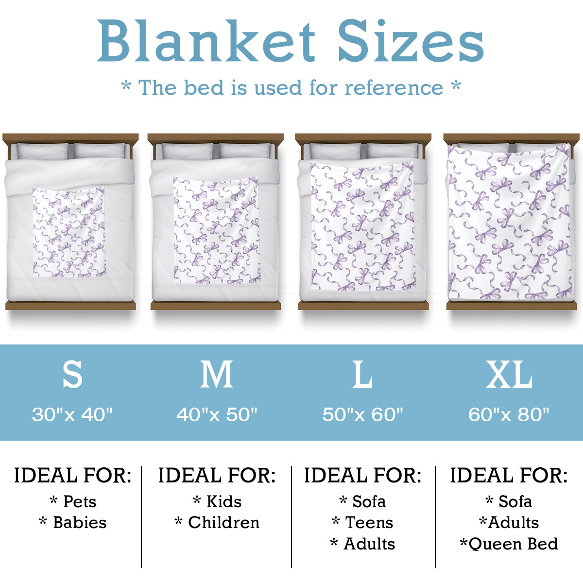 Specific Design Blanket with Bow
