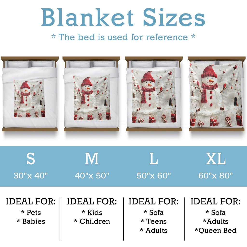 Christmas Snowman Blanket