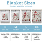Christmas Snowman Blanket