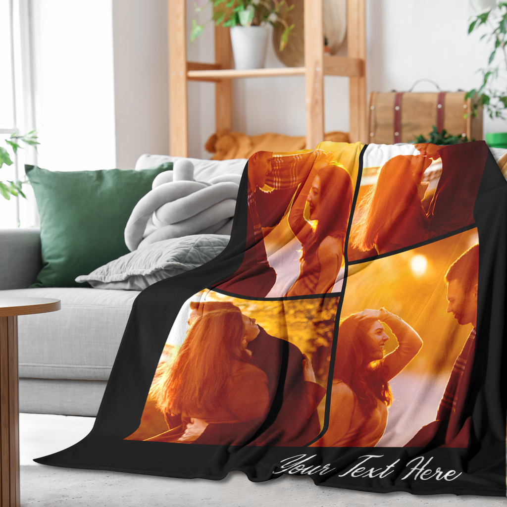 Sweet Couple Memory Blanket with Photo