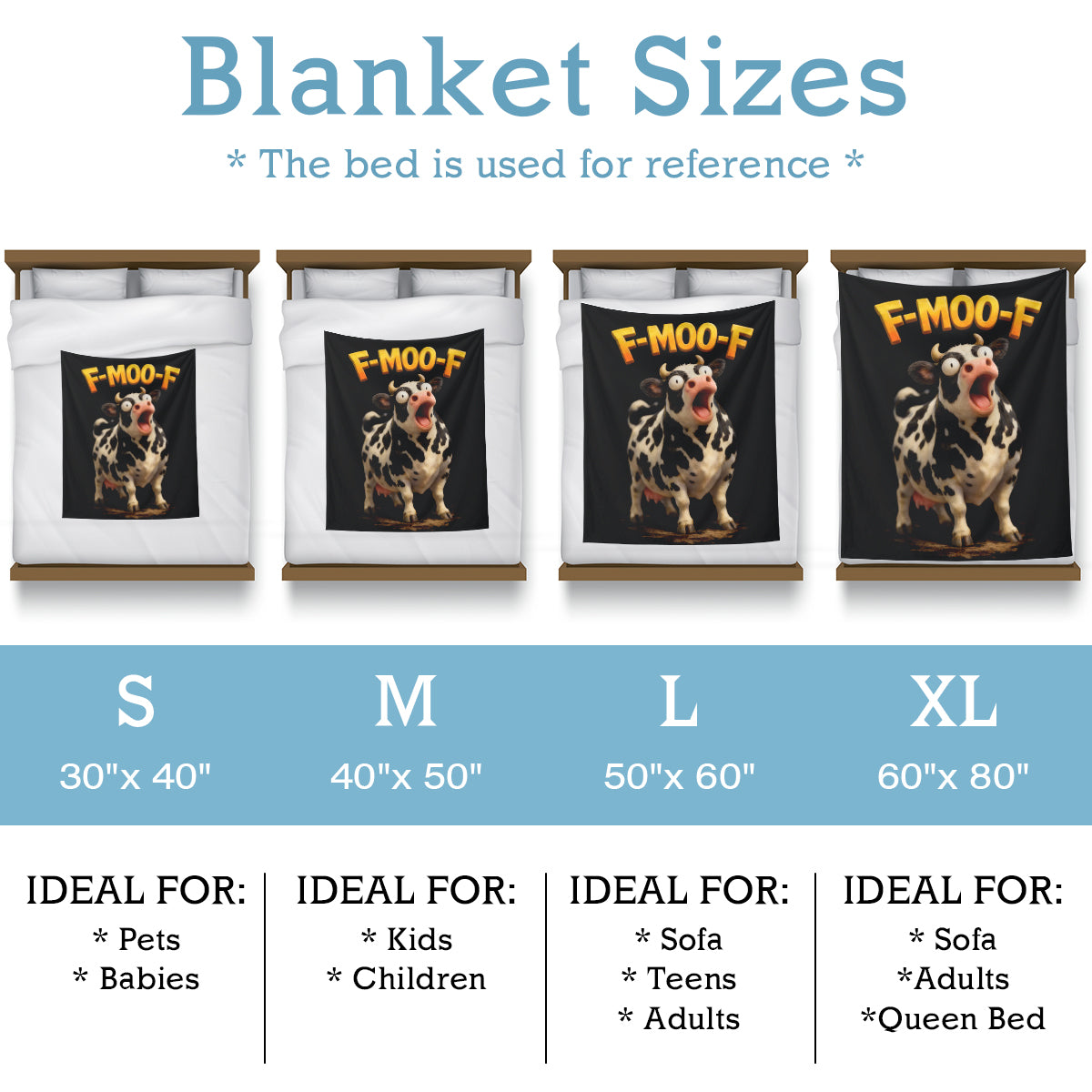 Specific Cozy f-moo-f Blanket