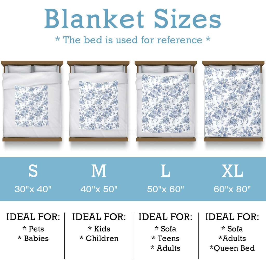 Flower Garden Polyester Blanket