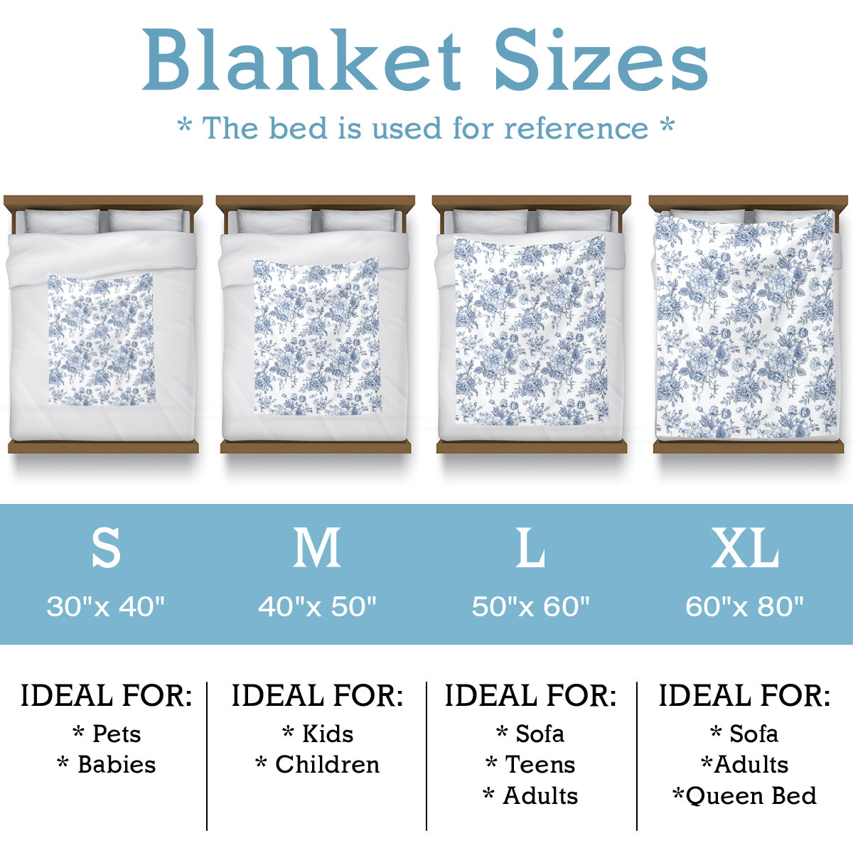 Flower Garden Polyester Blanket