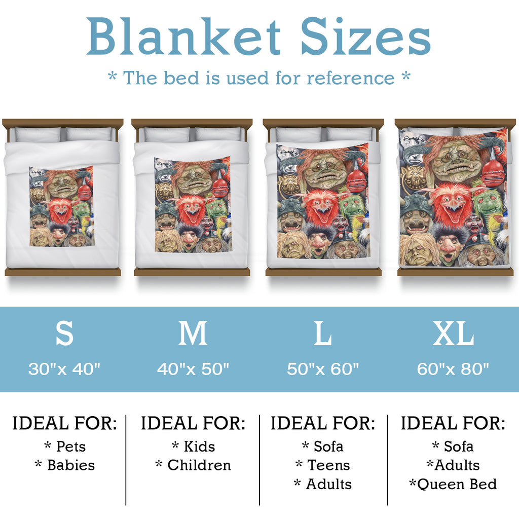 Horror Clash Fleece Blanket