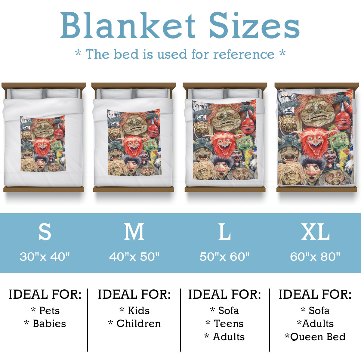 Horror Clash Fleece Blanket