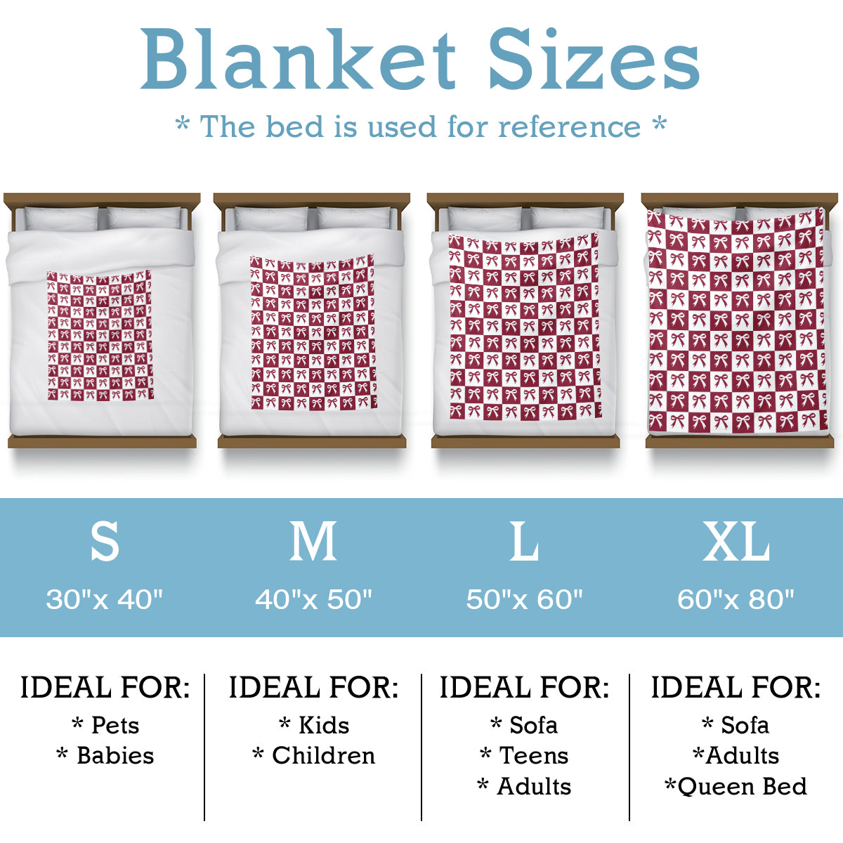 Specific Design Blanket with Bow