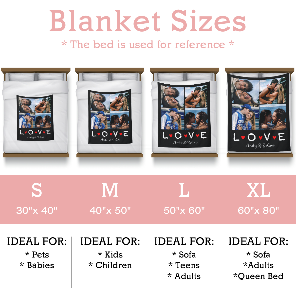 Custom Blanket for Couples in Love
