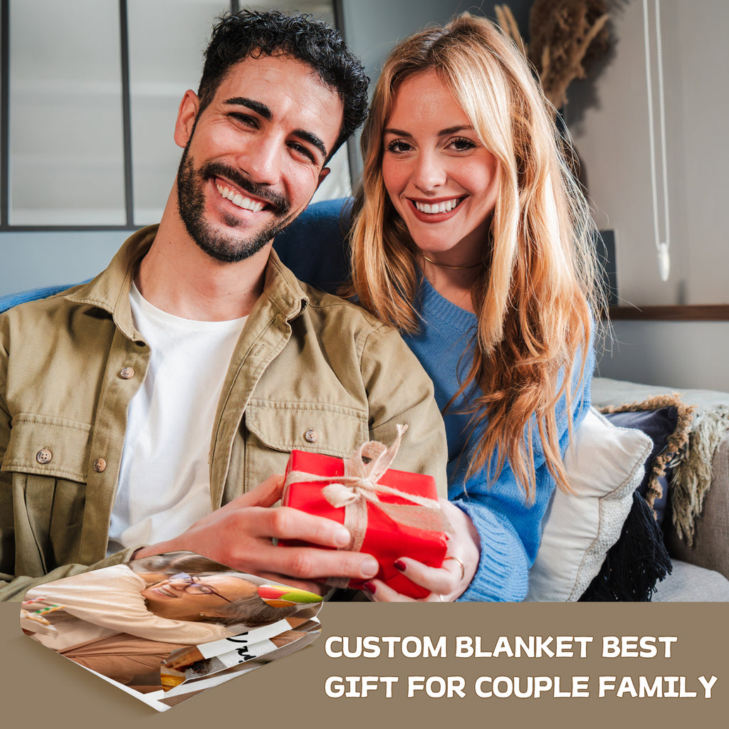 Custom Photo Blanket for Family