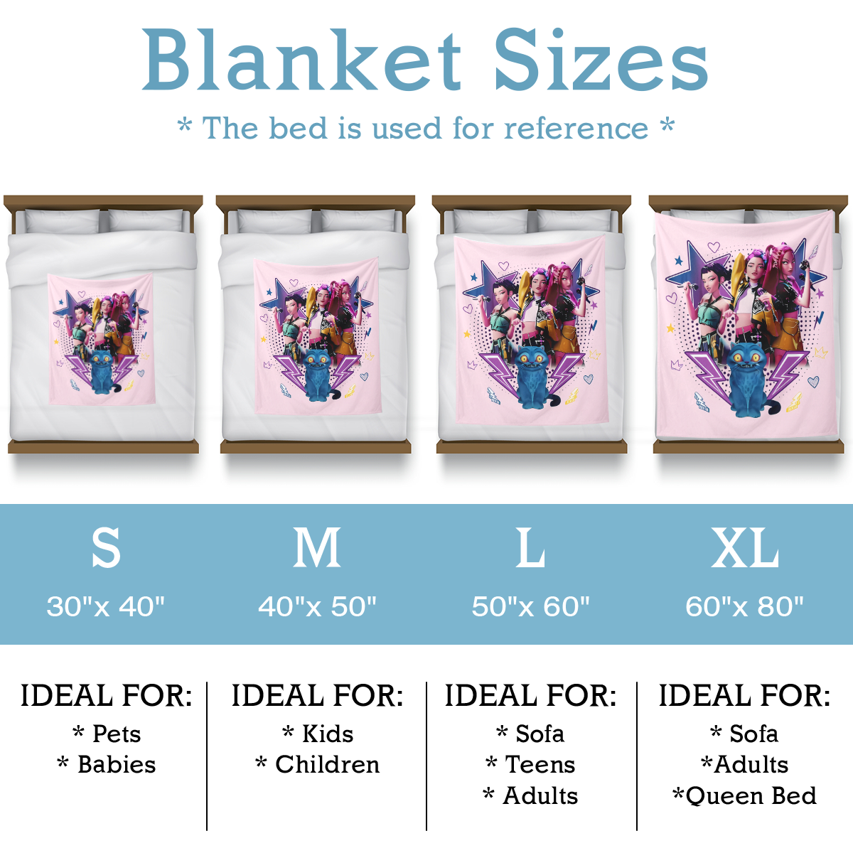 Kpop Stars Fleece Blanket