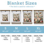 Flower Garden Polyester Blanket