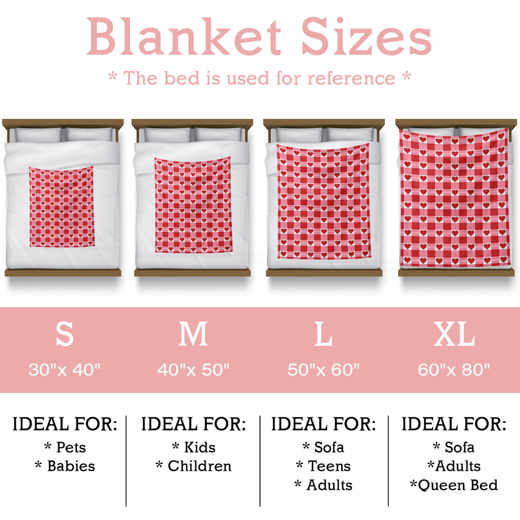 Valentine’s Day Heart Pattern Blanket – Cozy Romantic Gift for Couples