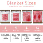 Valentine’s Day Heart Pattern Blanket – Cozy Romantic Gift for Couples