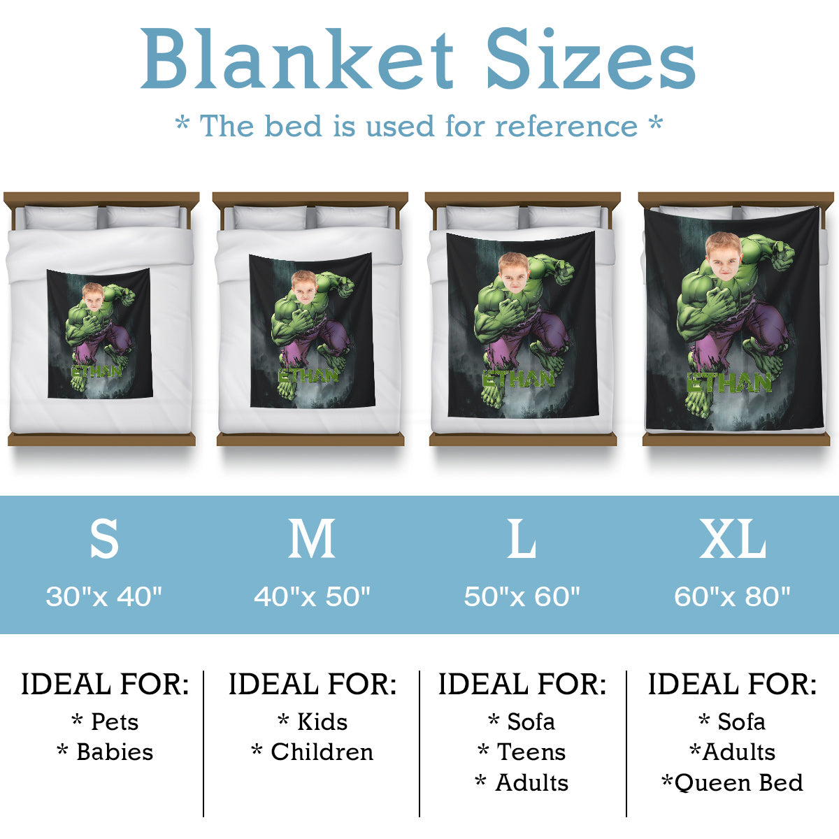 Cartoon Dreams Personalized Blankets