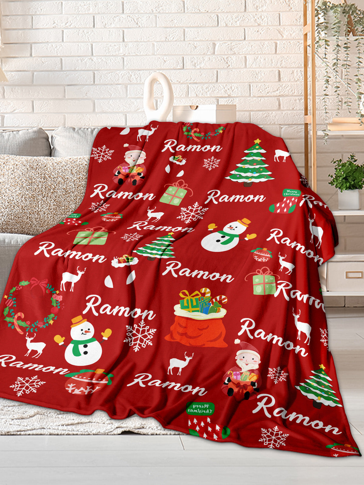 Personalized Blanket for Christmas with Name