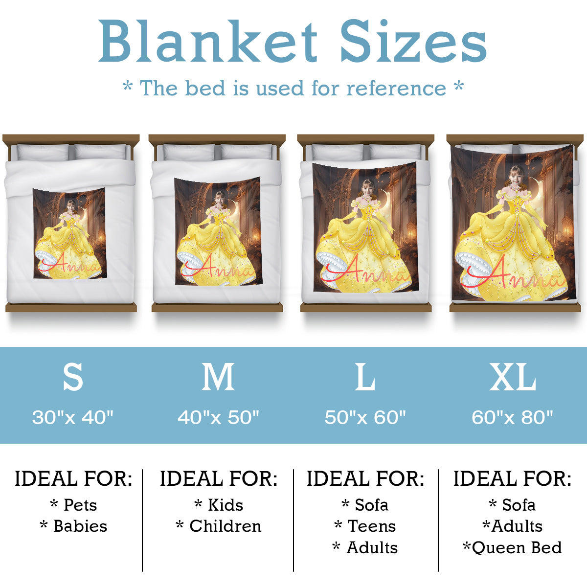 Cartoon Dreams Personalized Blankets