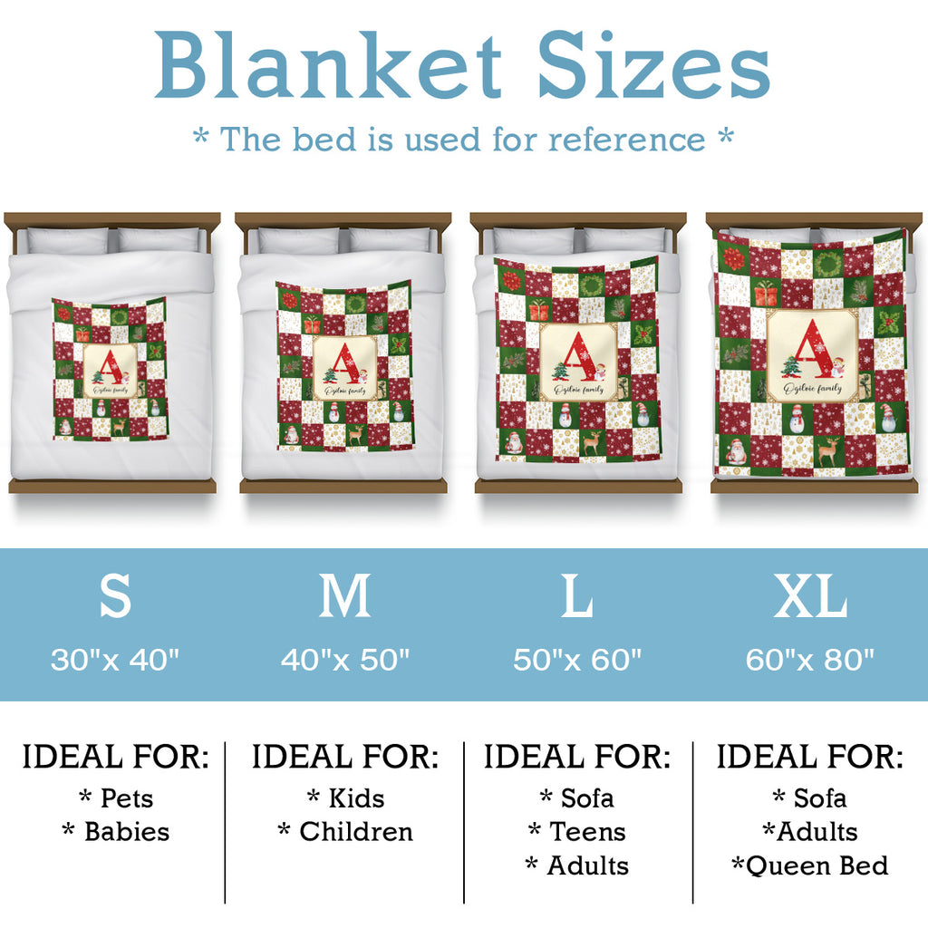 Personalized Blanket for Christmas with Name