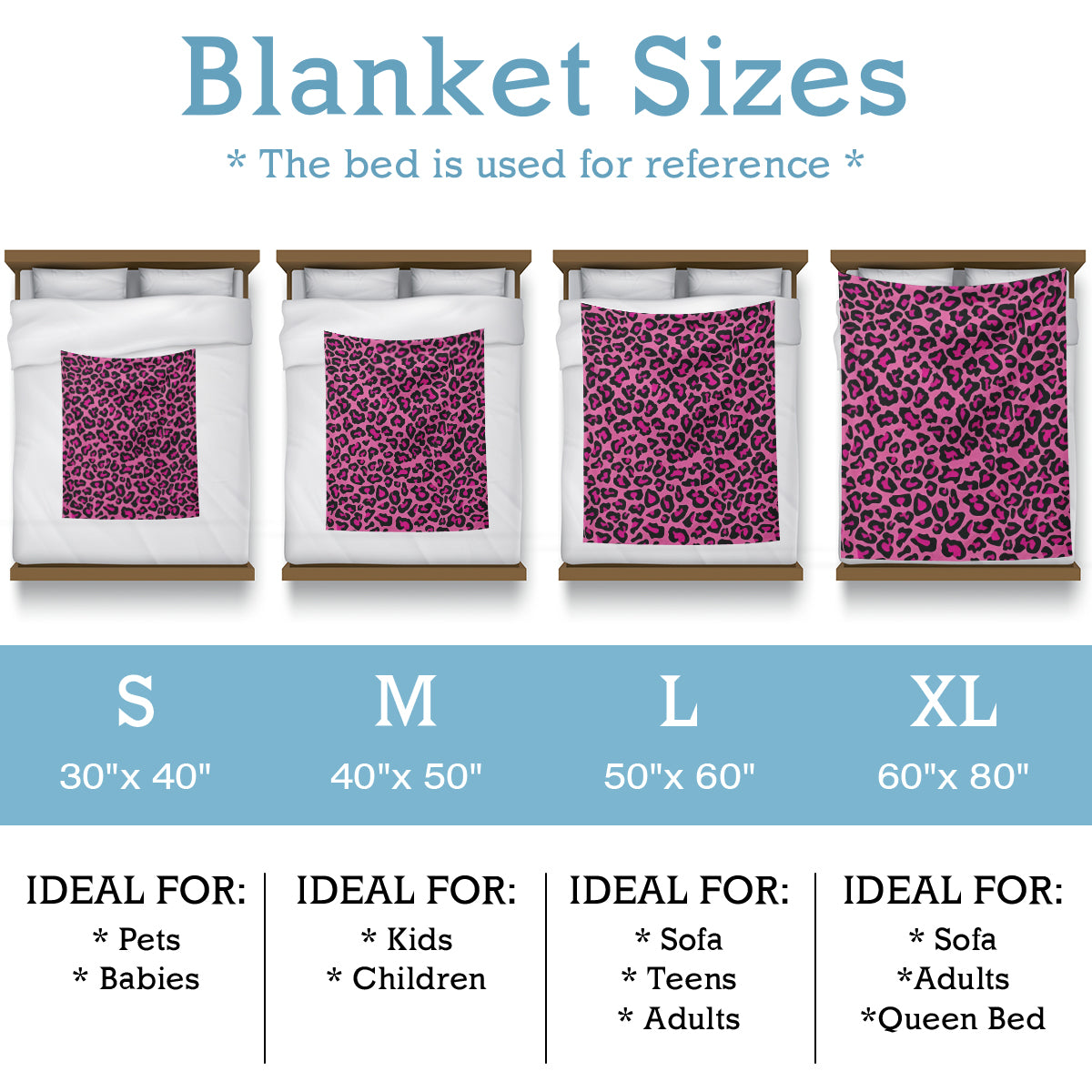 Wild Leopard Print Blanket