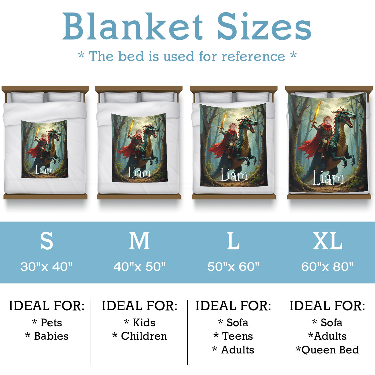 Cartoon Dreams Personalized Blankets