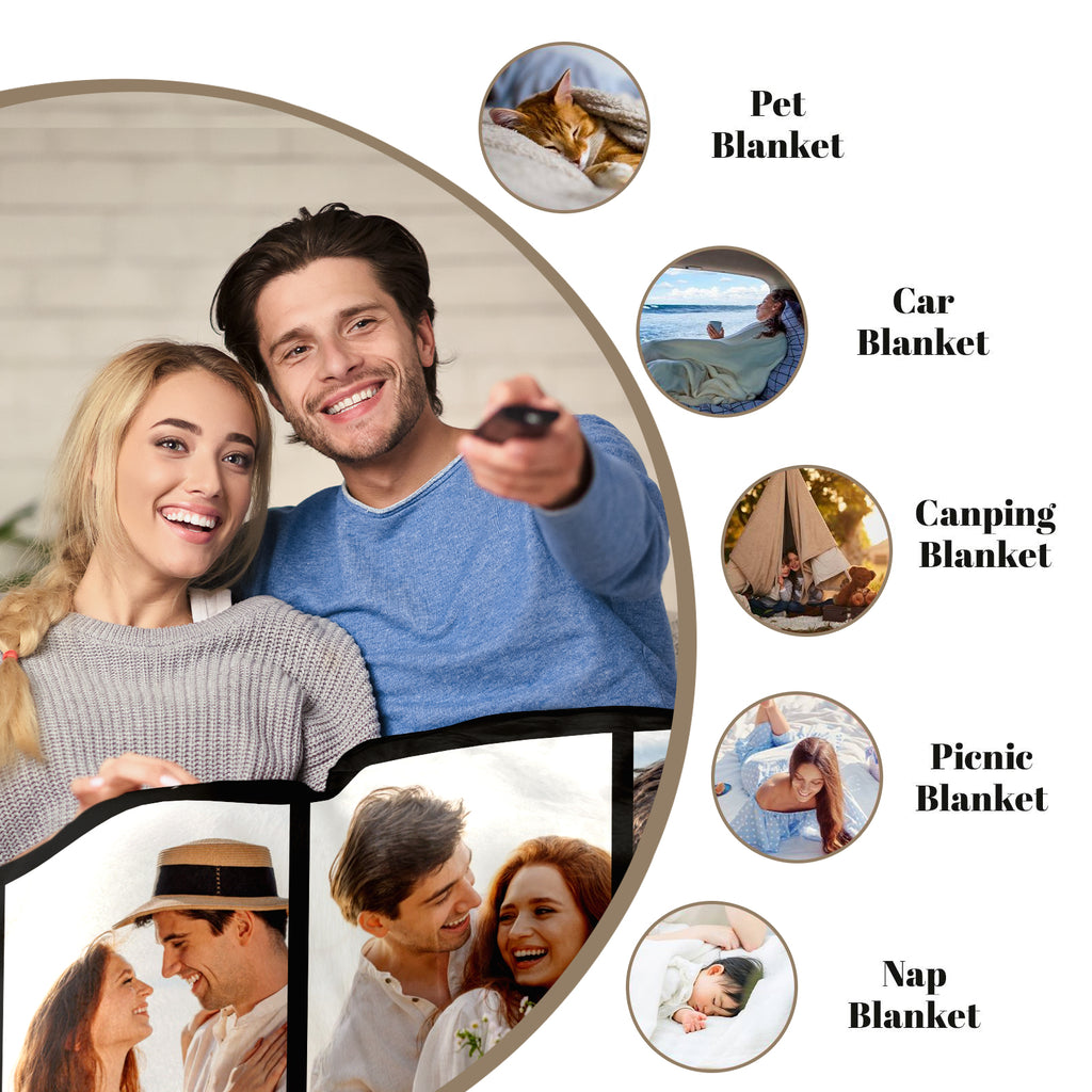 Custom Photo Blanket for Couples