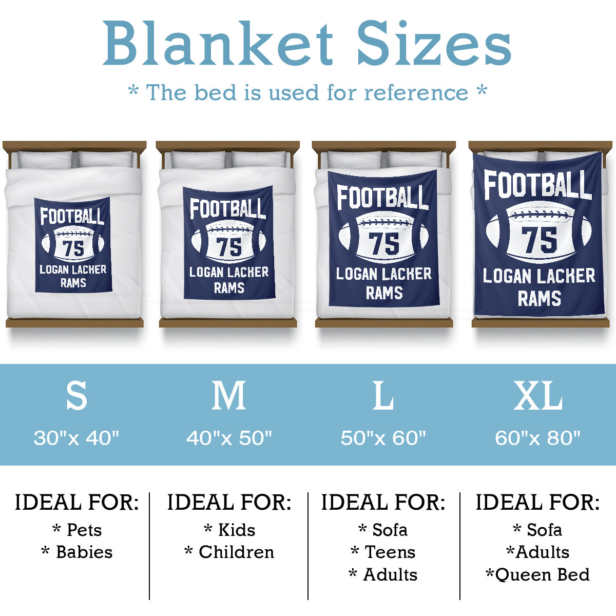 Custom Blankets for Sports Lovers with Name
