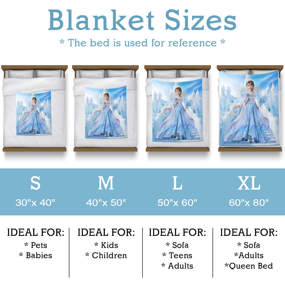 Cartoon Dreams Personalized Blankets