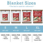 Magical Christmas Santa & Cottage Blanket