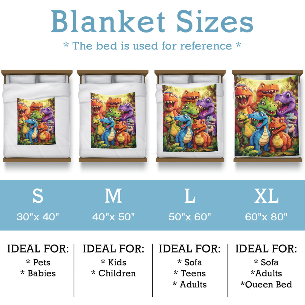 Cartoon Dinosaur Blanket
