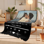 Personalized Couple Memory Blanket with Photo