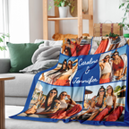Best Sisters Custom Blanket with Photo & Names