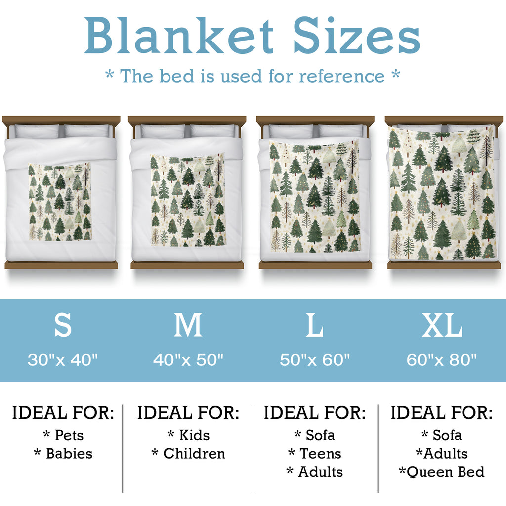 Specific Design Blanket with Christmas Tree