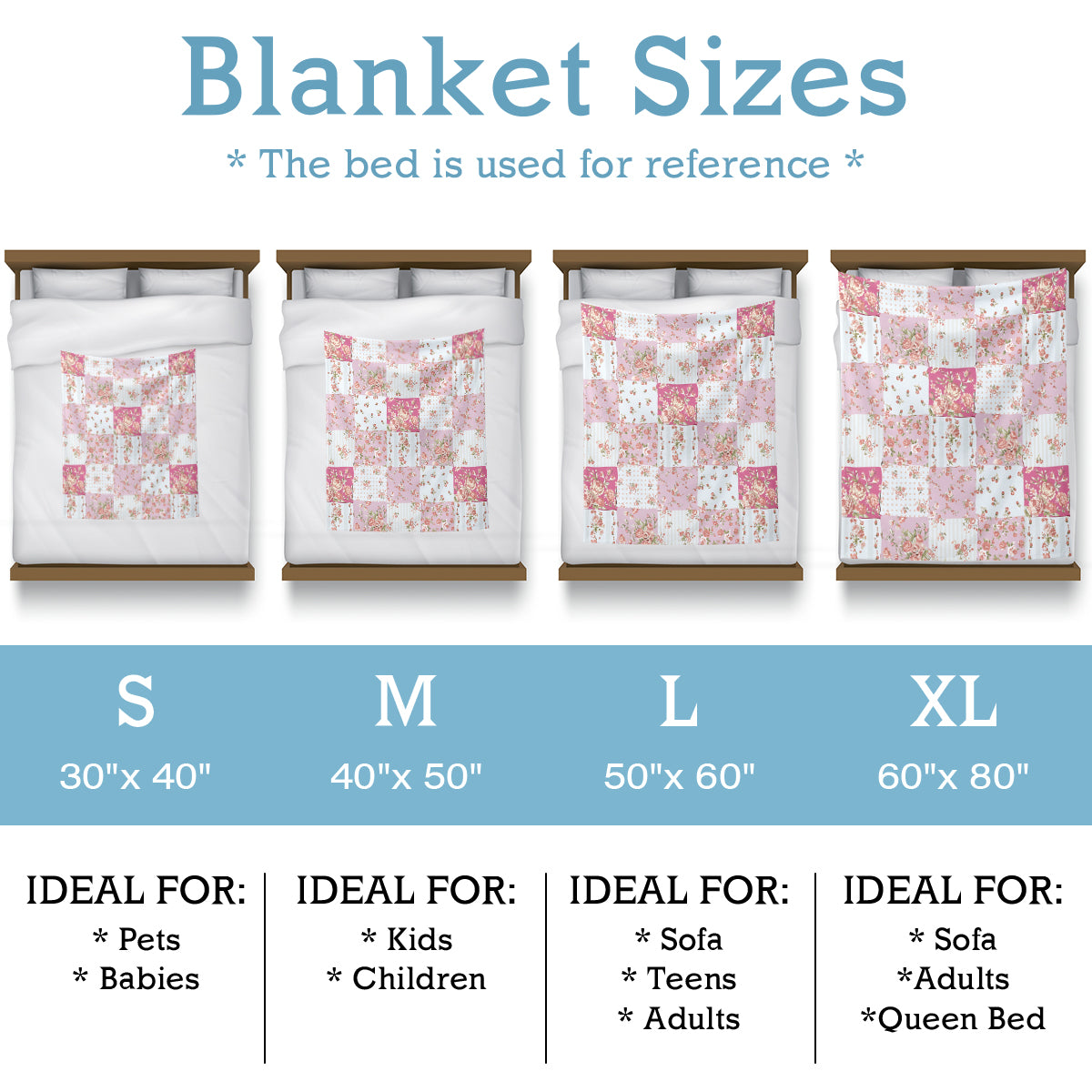Flower Garden Polyester Blanket