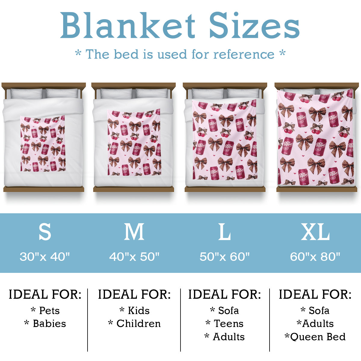 Specific Design Blanket with Bow