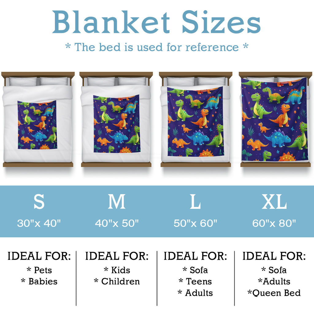 Cartoon Dinosaur Blanket