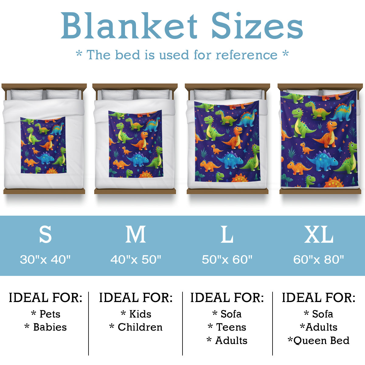 Cartoon Dinosaur Blanket