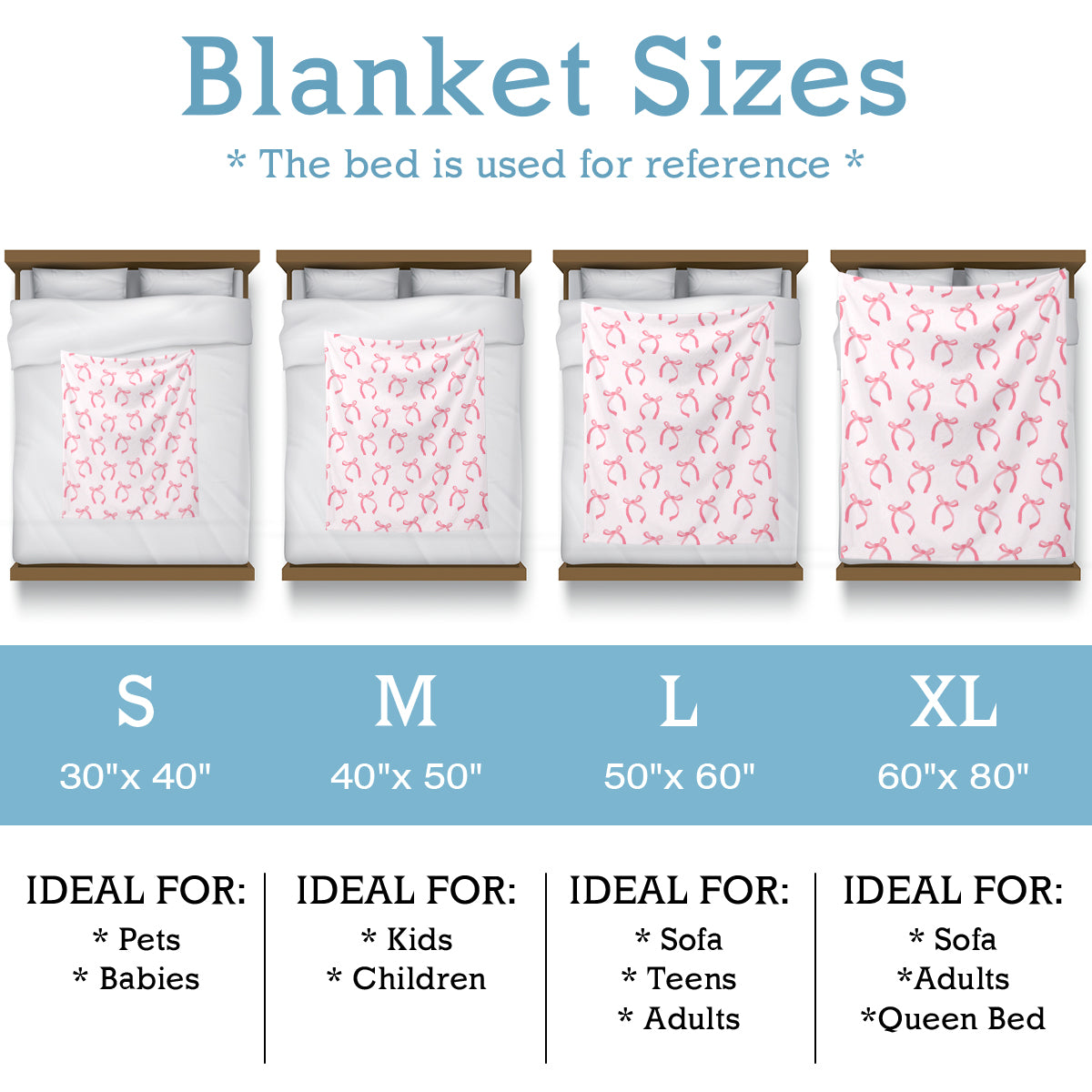 Specific Design Blanket with Bow