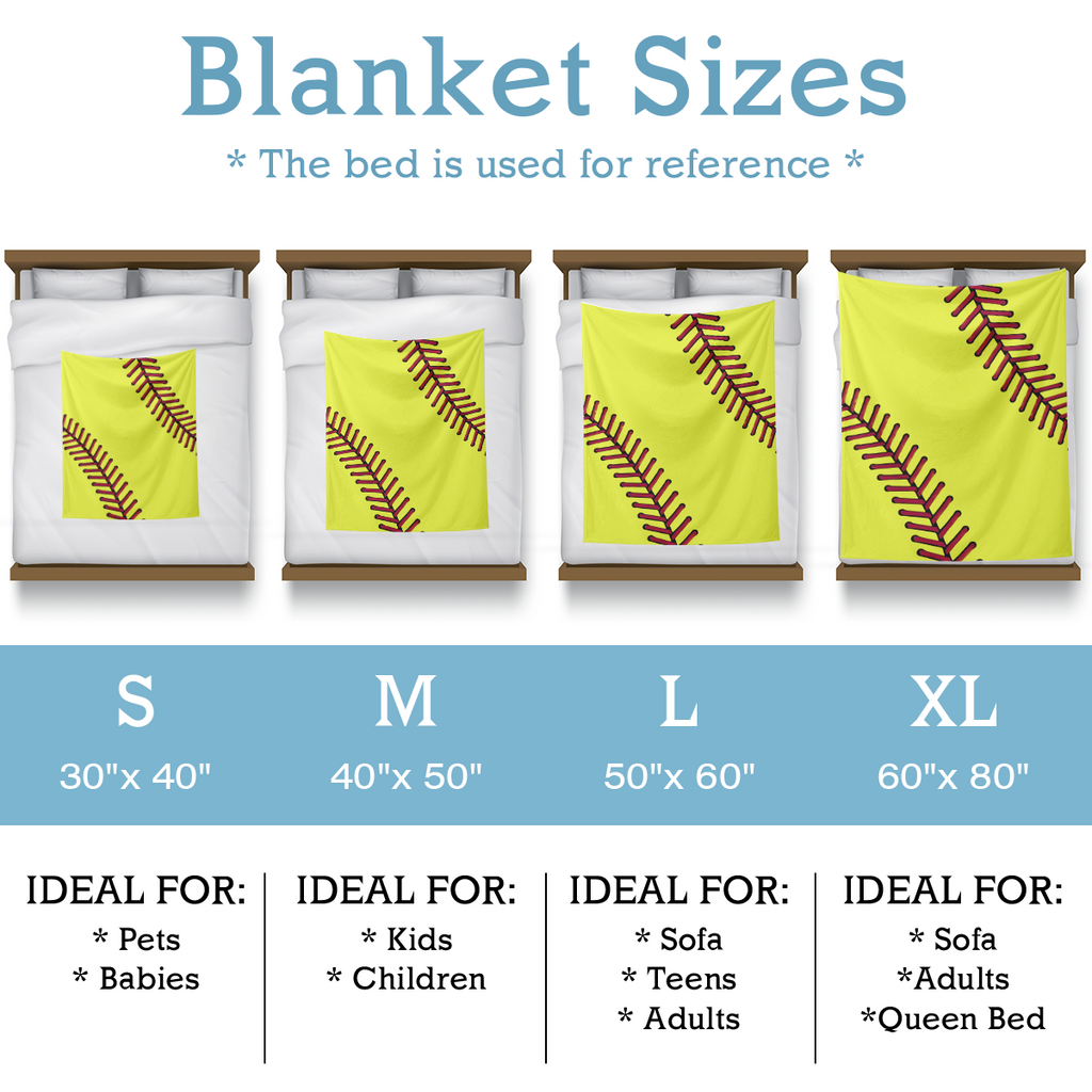 Softball-Inspired Blanket – Cozy & Sporty Comfort