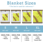 Softball-Inspired Blanket – Cozy & Sporty Comfort