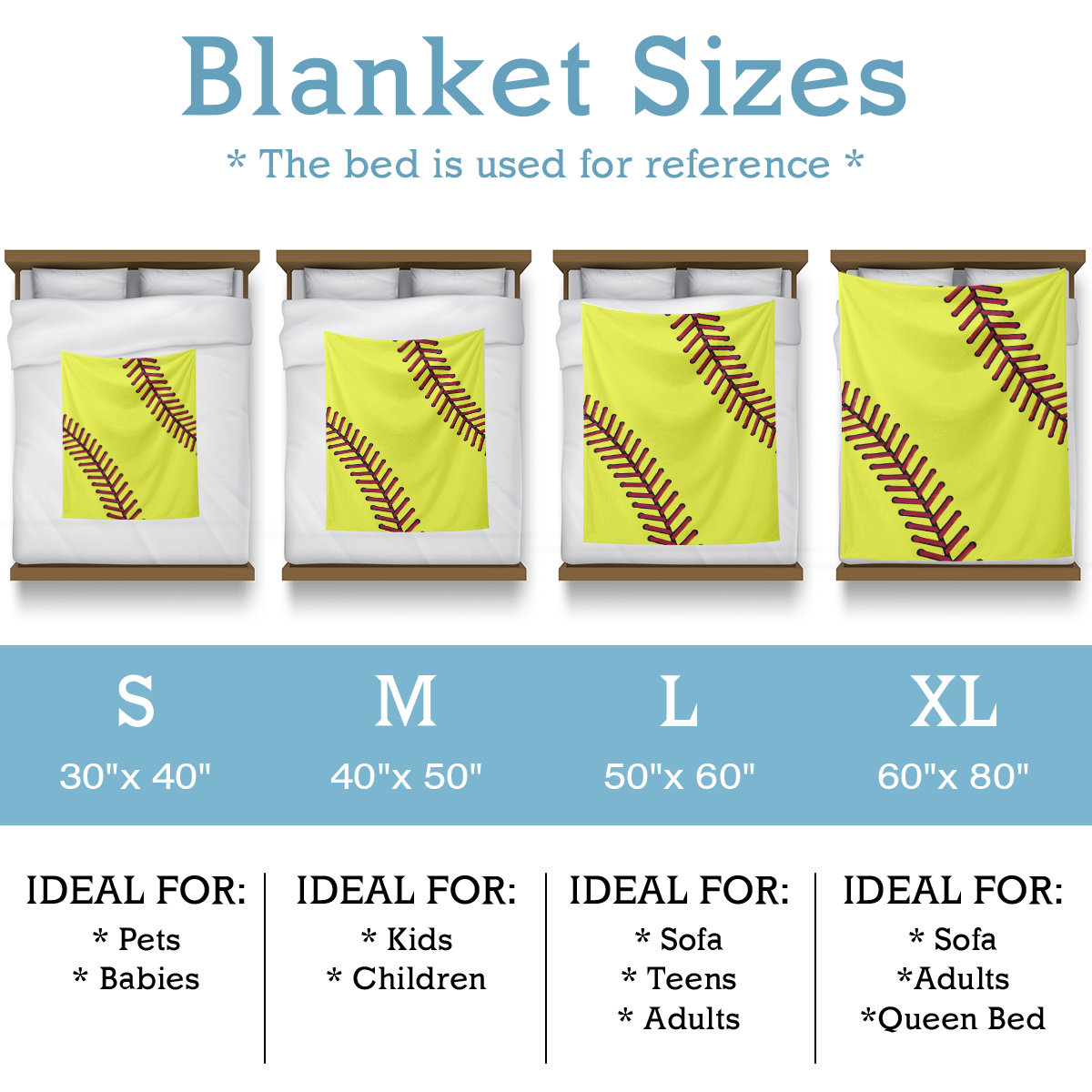 Softball-Inspired Blanket – Cozy & Sporty Comfort