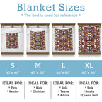 Flower Garden Polyester Blanket