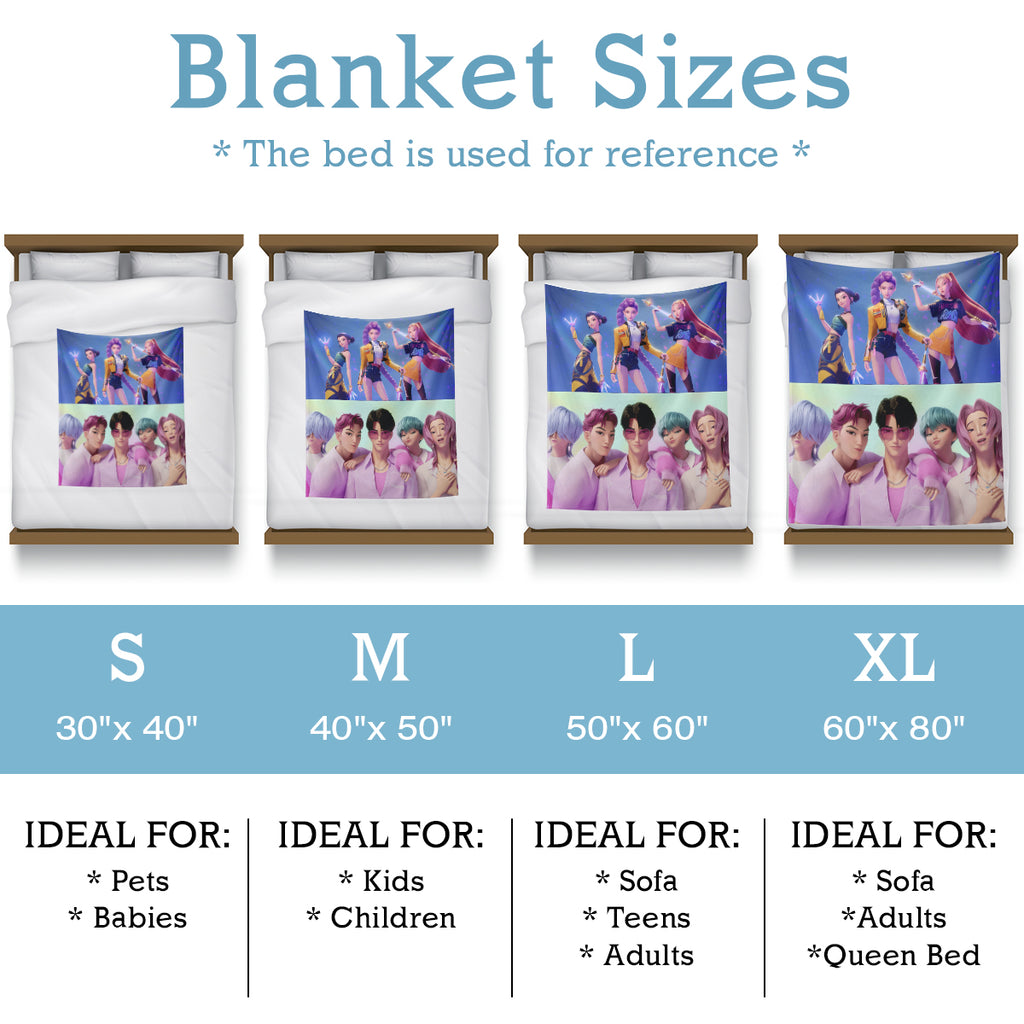 Kpop Stars Fleece Blanket