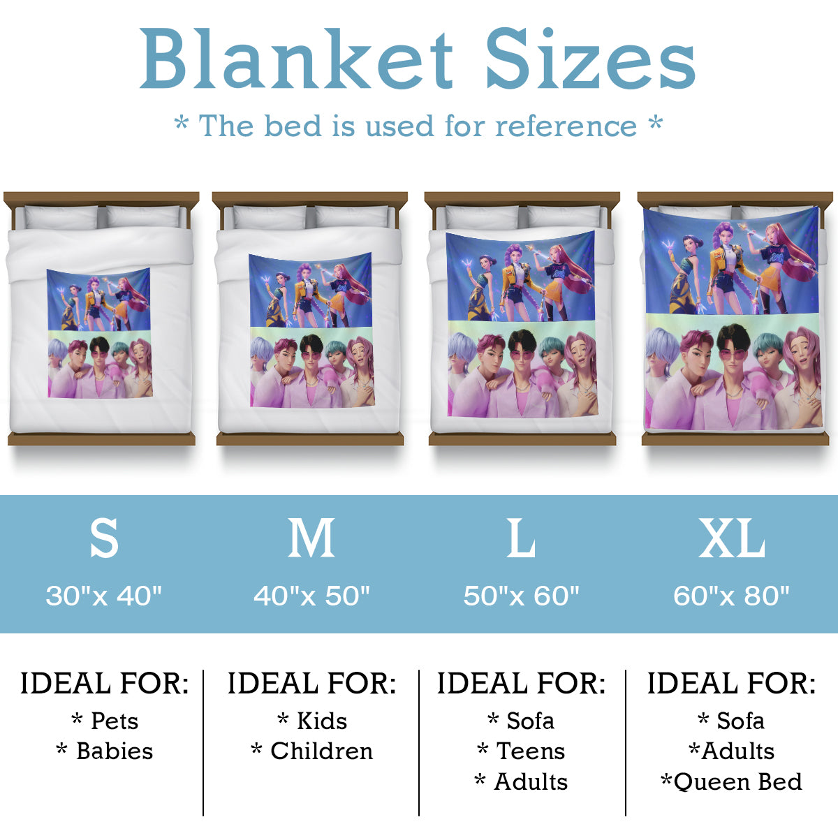Kpop Stars Fleece Blanket