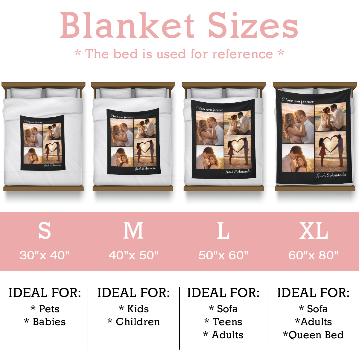 Custom Blanket for Couples with Photos