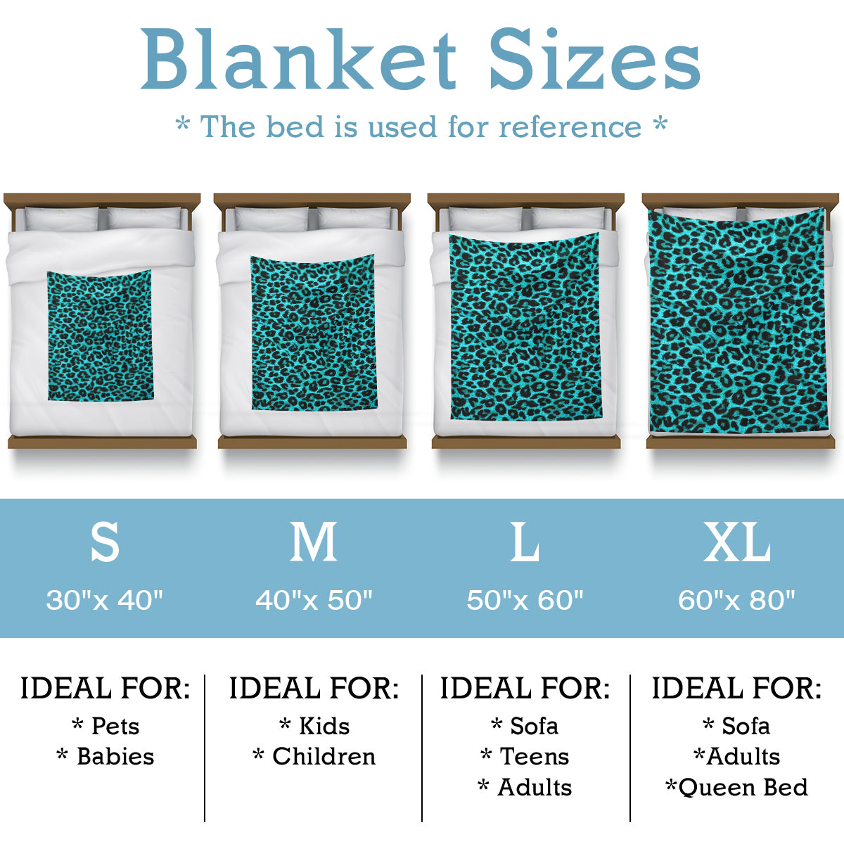 Wild Leopard Print Blanket