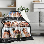 Custom Photo Blanket for Couples