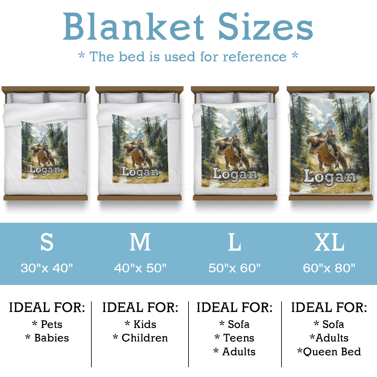 Cartoon Dreams Personalized Blankets